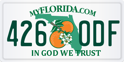 FL license plate 4260DF