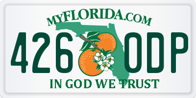 FL license plate 4260DP