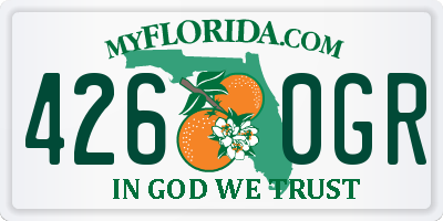 FL license plate 4260GR