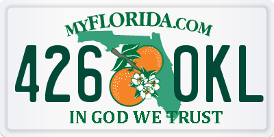 FL license plate 4260KL