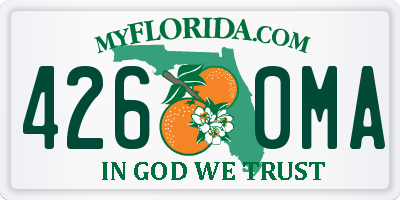 FL license plate 4260MA