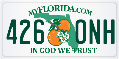 FL license plate 4260NH