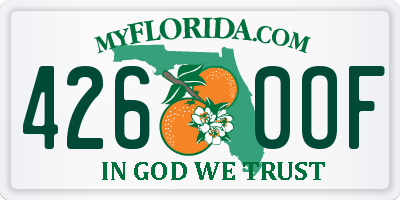 FL license plate 4260OF