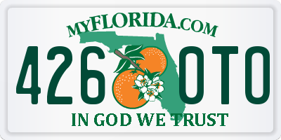 FL license plate 4260TO