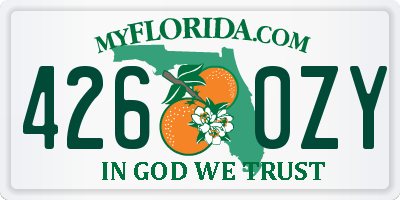 FL license plate 4260ZY