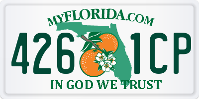 FL license plate 4261CP