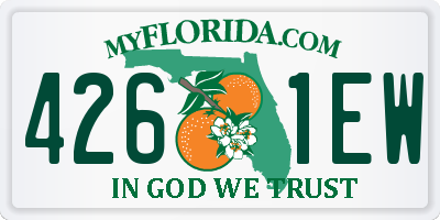 FL license plate 4261EW