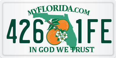 FL license plate 4261FE