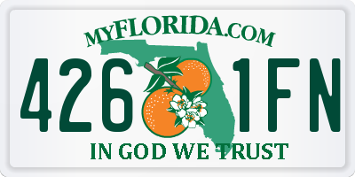FL license plate 4261FN