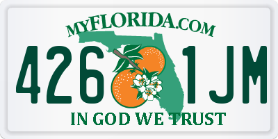 FL license plate 4261JM