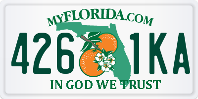 FL license plate 4261KA