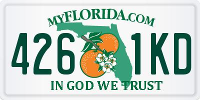 FL license plate 4261KD
