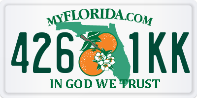 FL license plate 4261KK