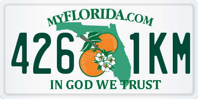 FL license plate 4261KM