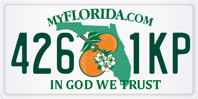FL license plate 4261KP