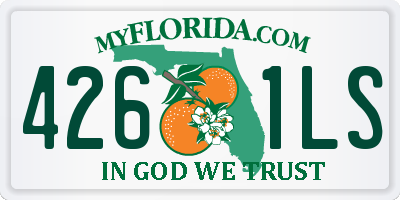 FL license plate 4261LS