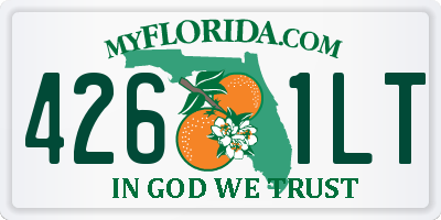 FL license plate 4261LT