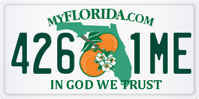 FL license plate 4261ME