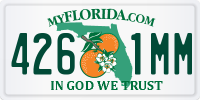 FL license plate 4261MM