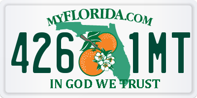 FL license plate 4261MT