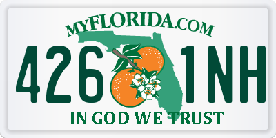 FL license plate 4261NH