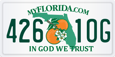 FL license plate 4261OG
