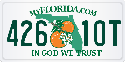 FL license plate 4261OT