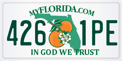 FL license plate 4261PE