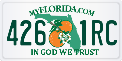 FL license plate 4261RC