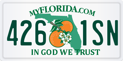 FL license plate 4261SN