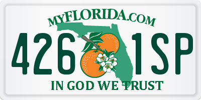 FL license plate 4261SP