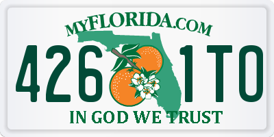 FL license plate 4261TO