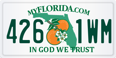 FL license plate 4261WM