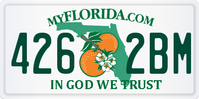 FL license plate 4262BM