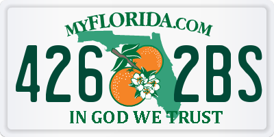 FL license plate 4262BS