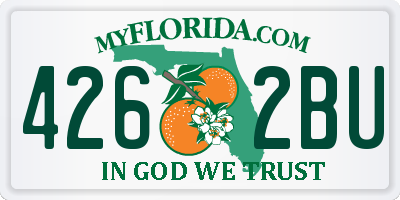 FL license plate 4262BU