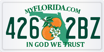 FL license plate 4262BZ