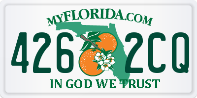 FL license plate 4262CQ