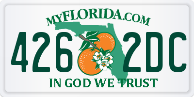 FL license plate 4262DC