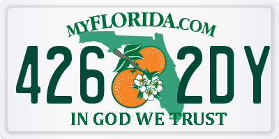 FL license plate 4262DY
