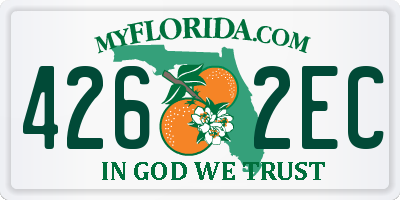 FL license plate 4262EC