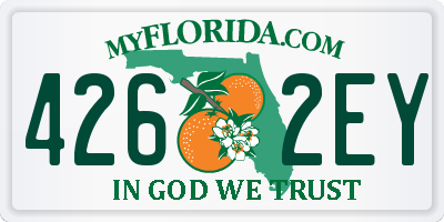 FL license plate 4262EY