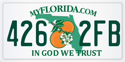 FL license plate 4262FB