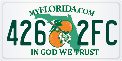 FL license plate 4262FC