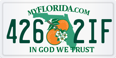 FL license plate 4262IF