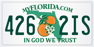 FL license plate 4262IS