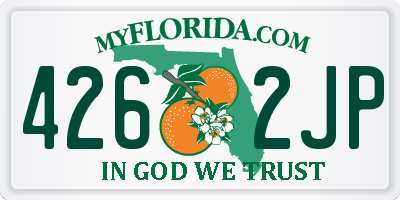 FL license plate 4262JP