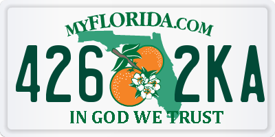 FL license plate 4262KA