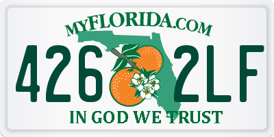 FL license plate 4262LF