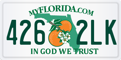 FL license plate 4262LK